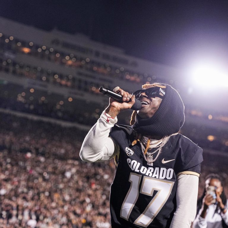 Lil Wayne Walks with Coach Prime and The Colorado Buffaloes