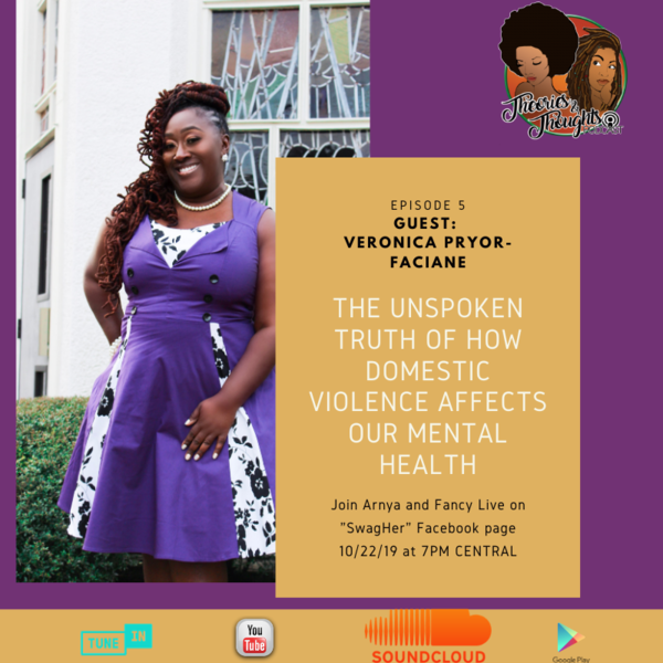 Theories & Thoughts Ep 5 flyer with Veronica Pryor-Faciane