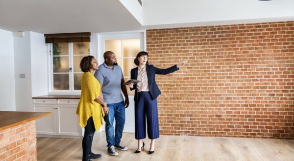 black couple apartment hunting