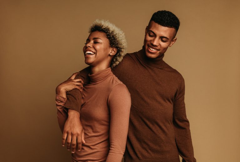 Black, married couple who were attracted to each other by birth order.