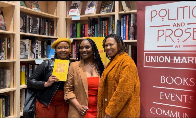 Evolving While Black book signing with Fancy, Chianti Lomax, and Glory Edim