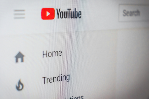 Visual of YouTube screen
