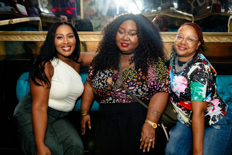 three Black women at Black Girls Do event