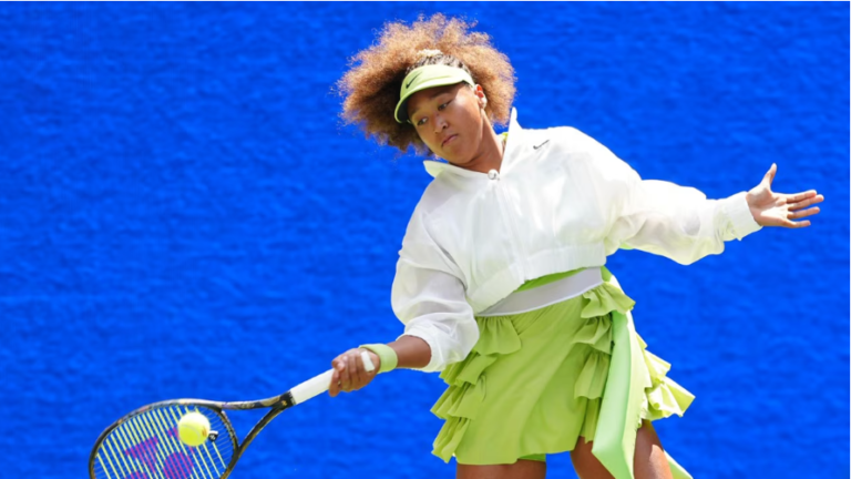 Naomi Osaka in Nike tennis fashion.
