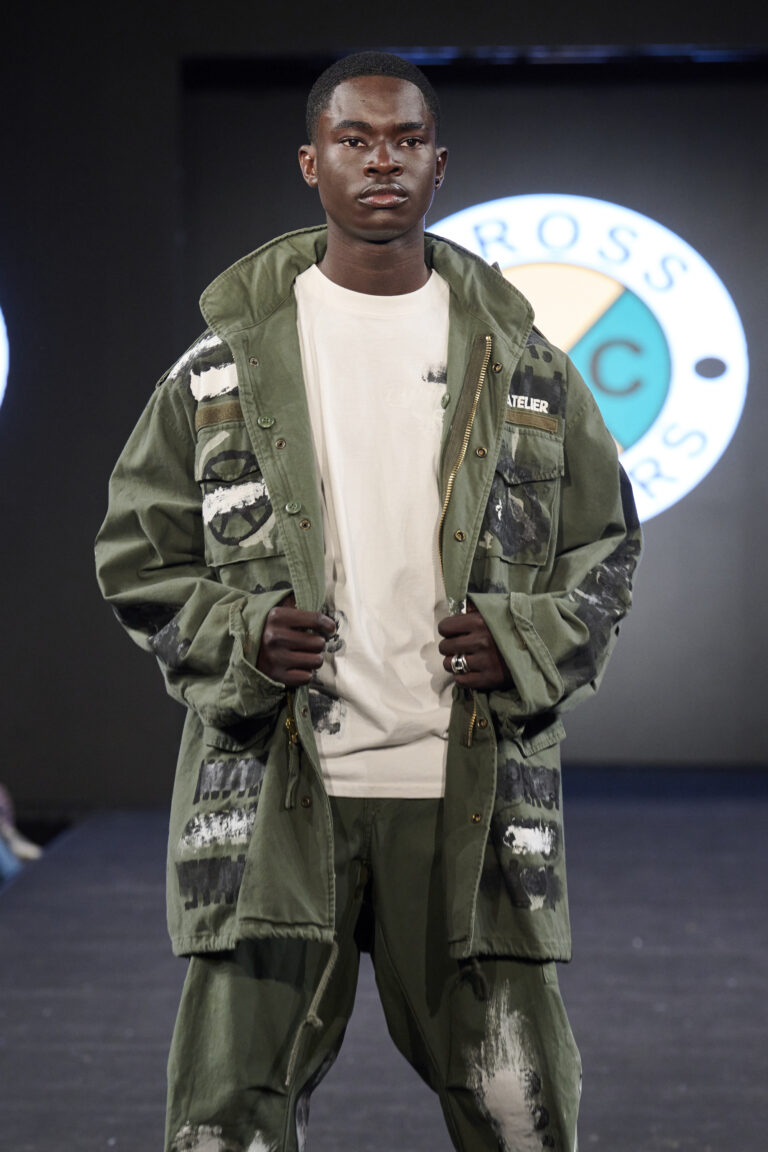 Model wearing Cross Colours during NYFW 2024