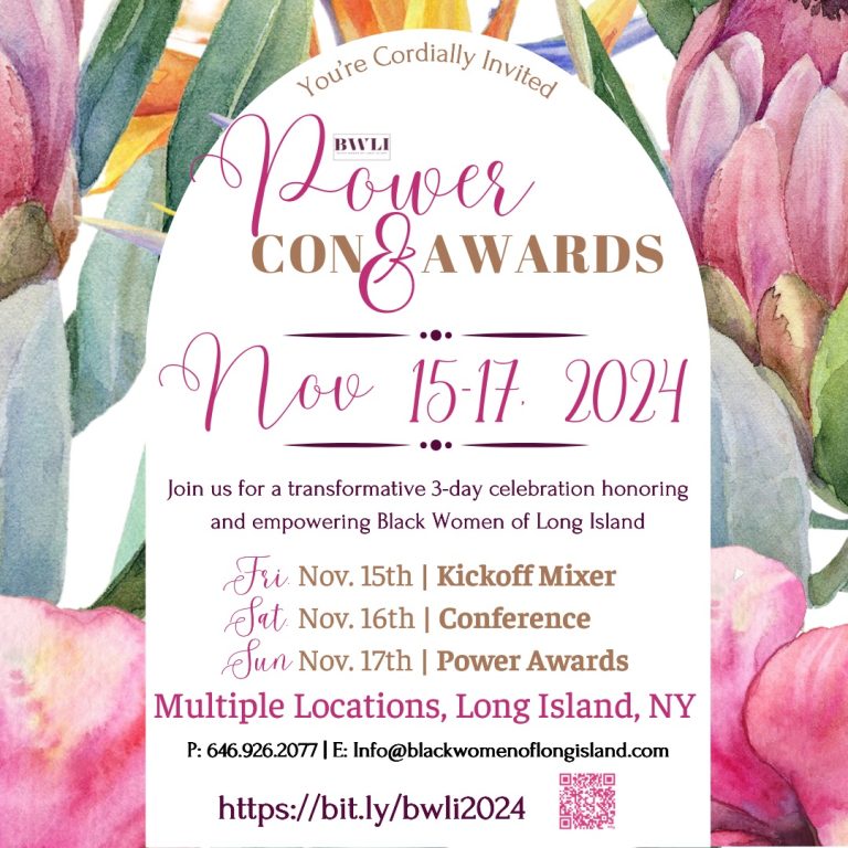 BWLI Power Con & Awards 2024: A Celebration of Black Excellence and Empowerment flyer