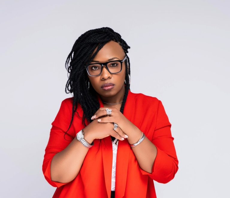 4BrightStars's Jessica B. in empowerment pose.
