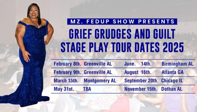 Grief Grudges Guilt tour flyer.