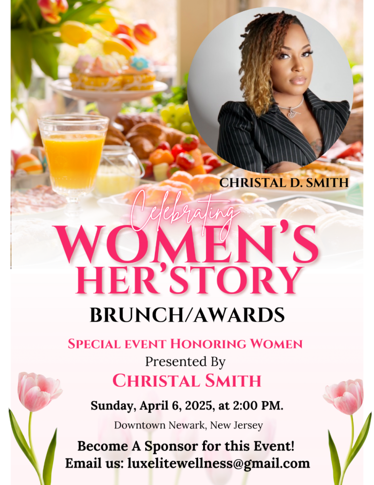 Women's Her'Story flyer 1 with Christal Smith.