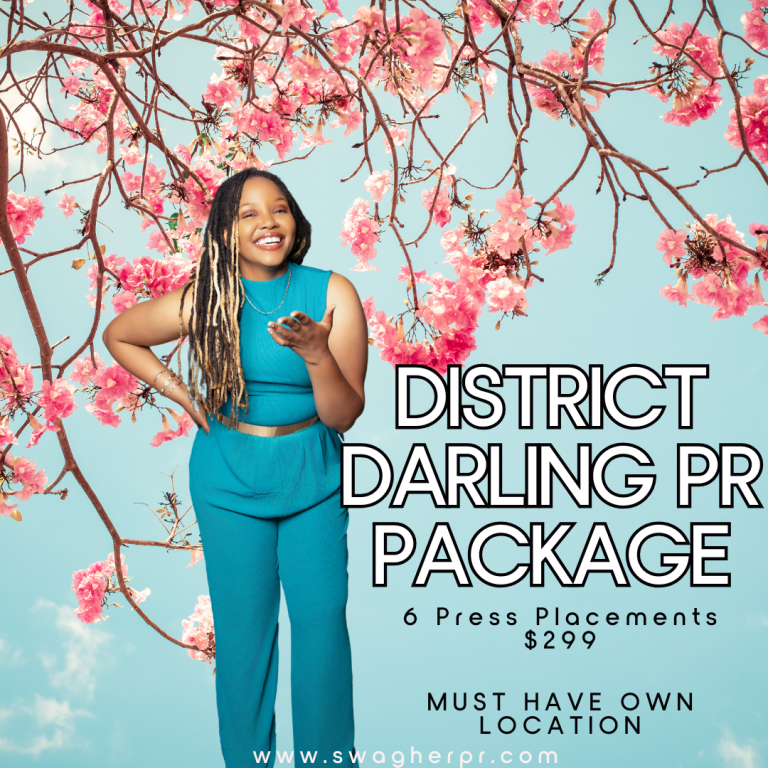 The District Darling PR Package flyer
