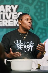 Image of Chef Renee Blackman at The Culinary Creatives Conference.