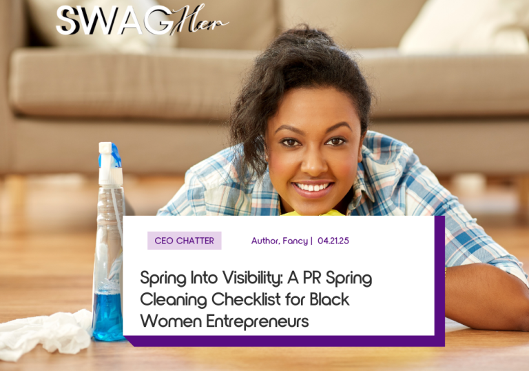 Black woman Spring Cleaning