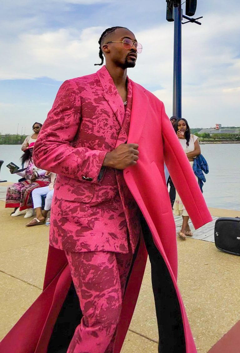 An all pink look from Andrew Nowell's Collection