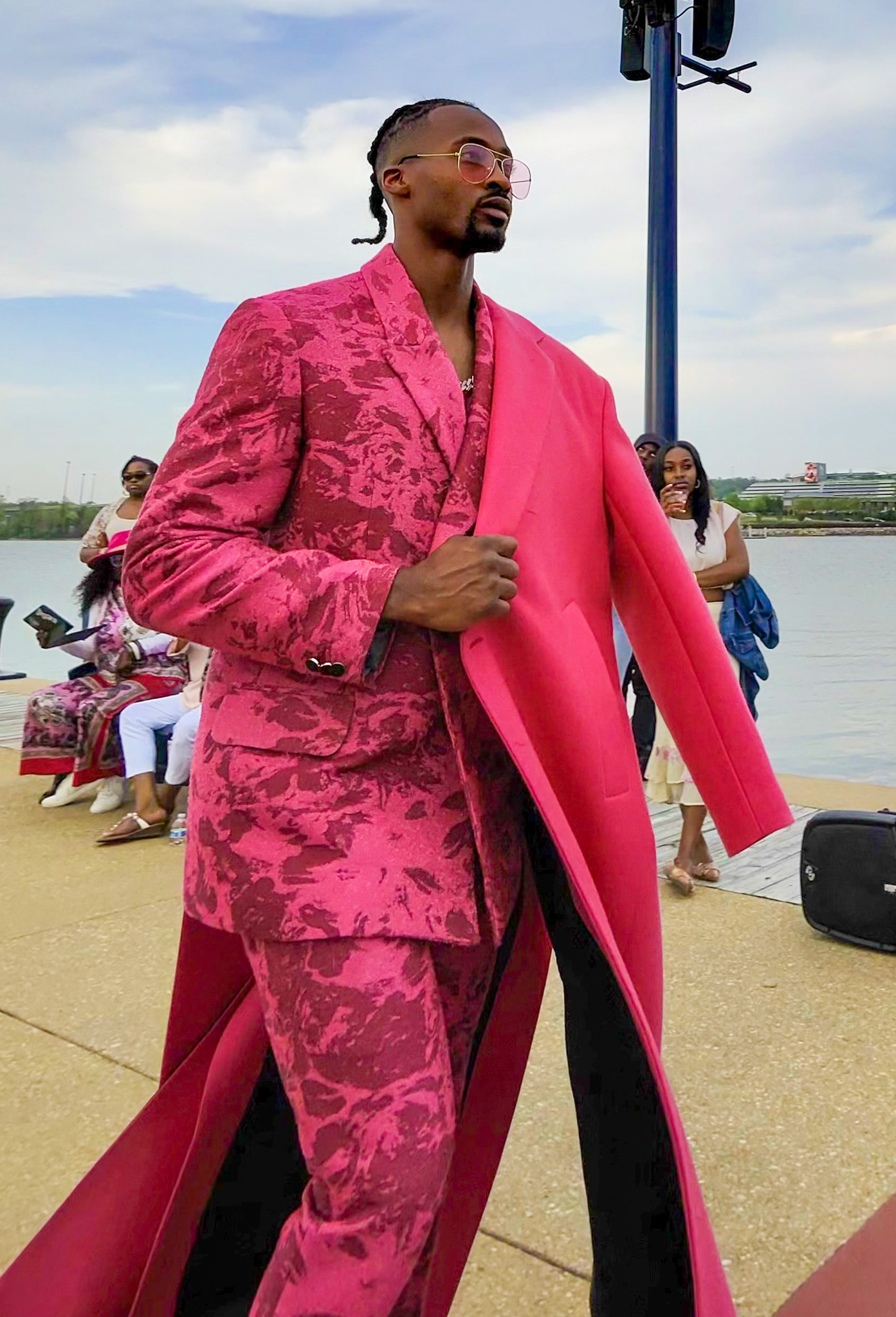 An all pink look from Andrew Nowell's Collection