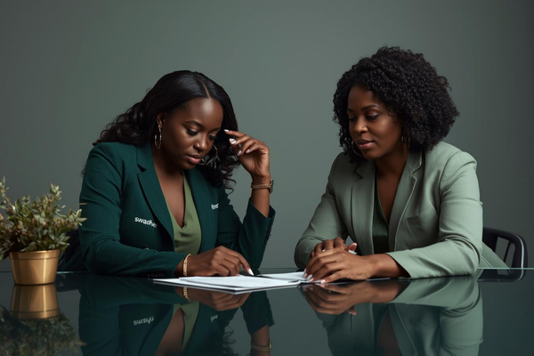 Black women strategizing a PR plan