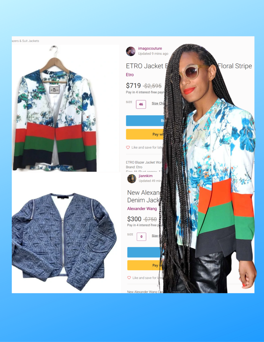 Solange Knowles wearing Etro.
