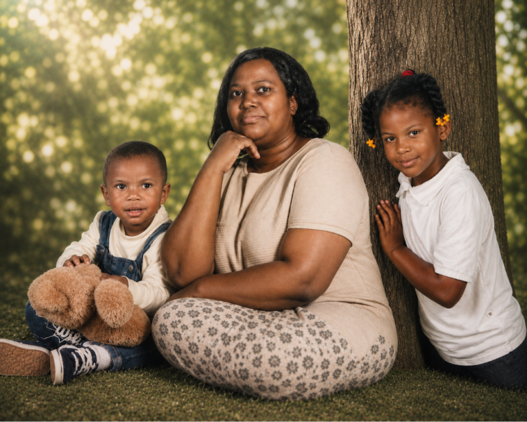 Keep Your Head Up with author Shelly Lee and her children